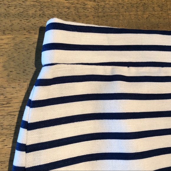 J. Crew Striped Navy/White Pencil Skirt, Size 0 - Picture 4 of 4